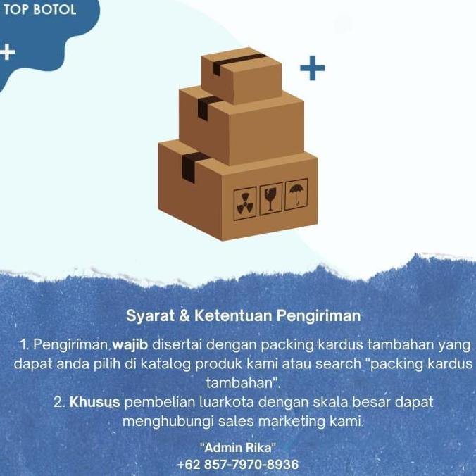 BOTOL KACA BENING (JAR 250ml)