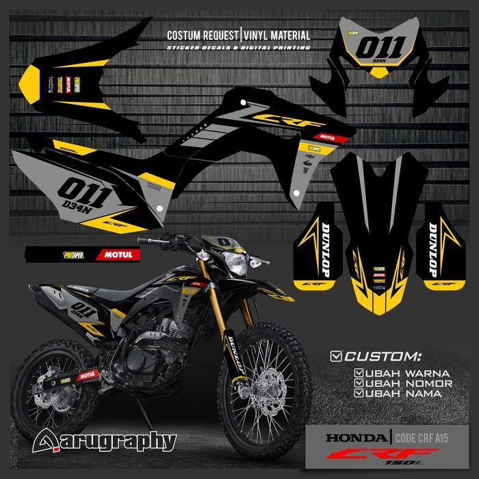 Decal Crf 150 L / Sticker Decals Crf 150 L / Stiker Decal Crf A15 Original Dan Terpercaya