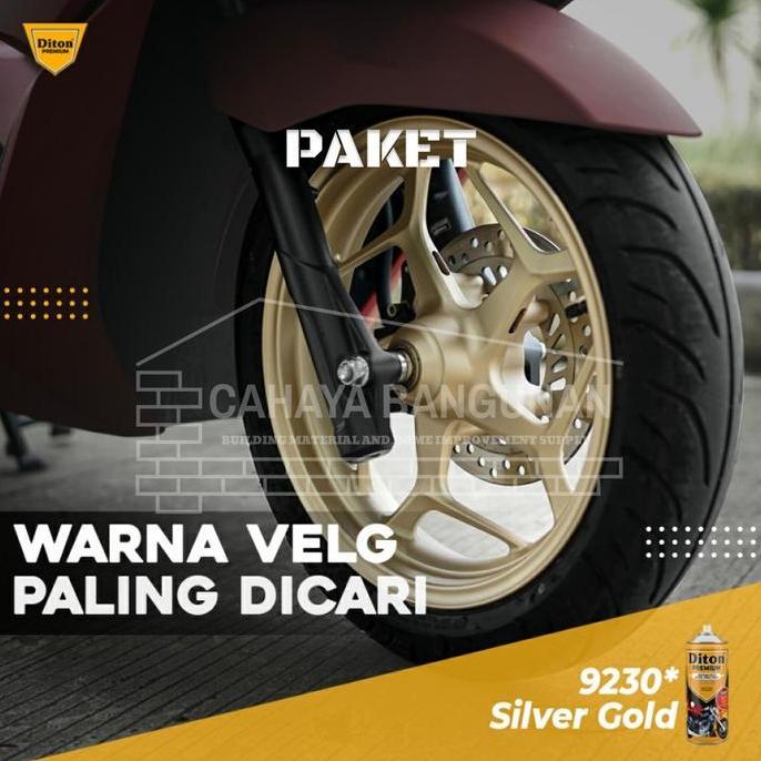 Colorbit- Pilox Diton Premium Silver Gold Cat Gold Velg Colours 9610*