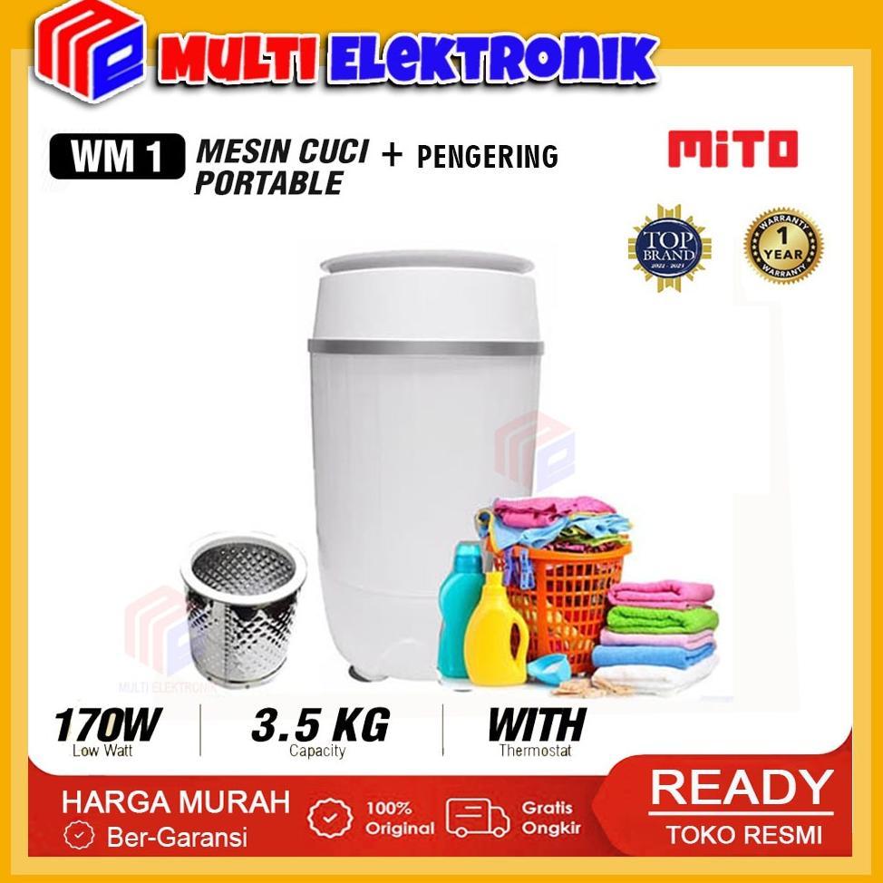 Mito Mesin Cuci Portable WM1 - Mesin Cuci Mini Portable 3,5 KG