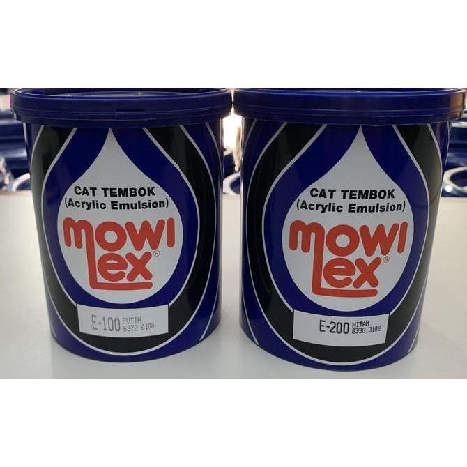 Colorbit- Cat Tembok Interior Mowilex Emulsion Hitam & Putih 1Kg
