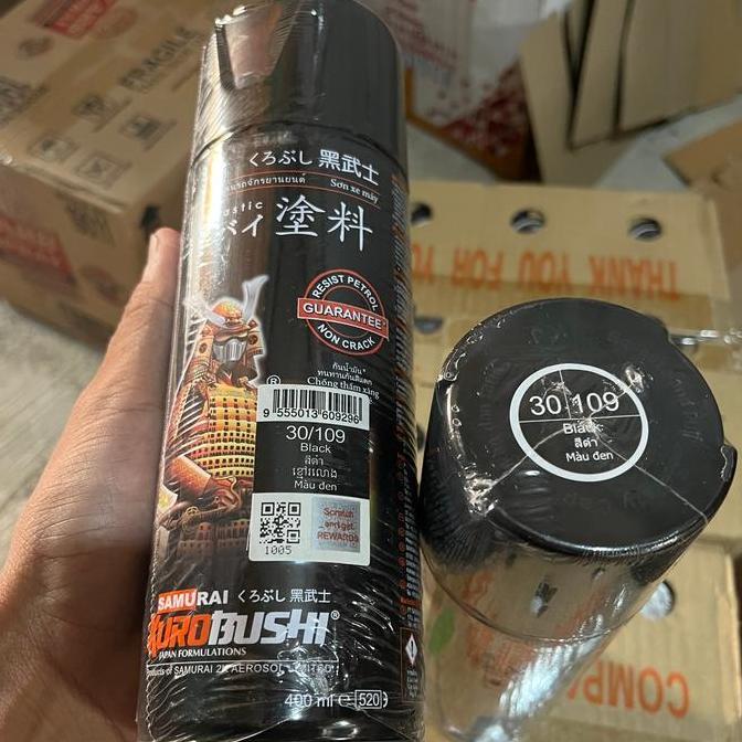 Colorbit- Samurai Paint Pylox Pilox Black Hitam Kilap 109