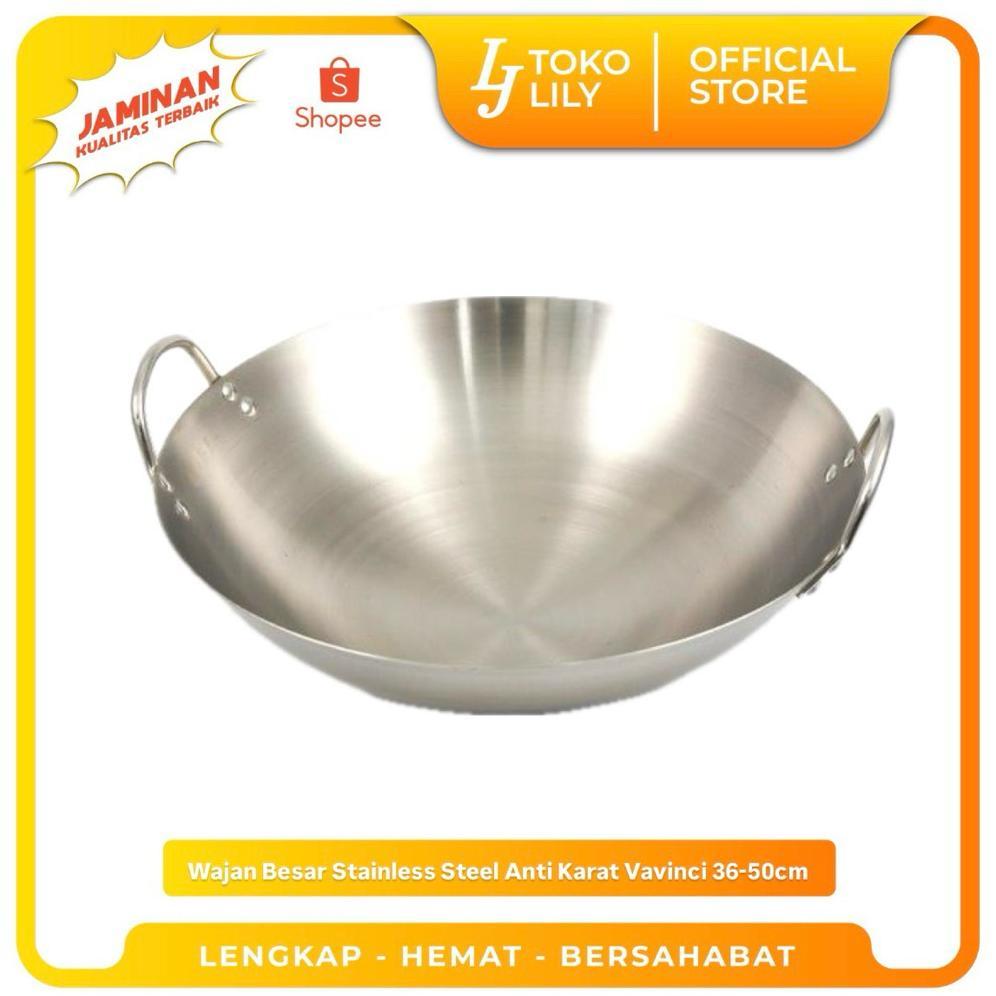 Wajan Besar Stainless Steel Anti Karat Vavinci 36-50cm