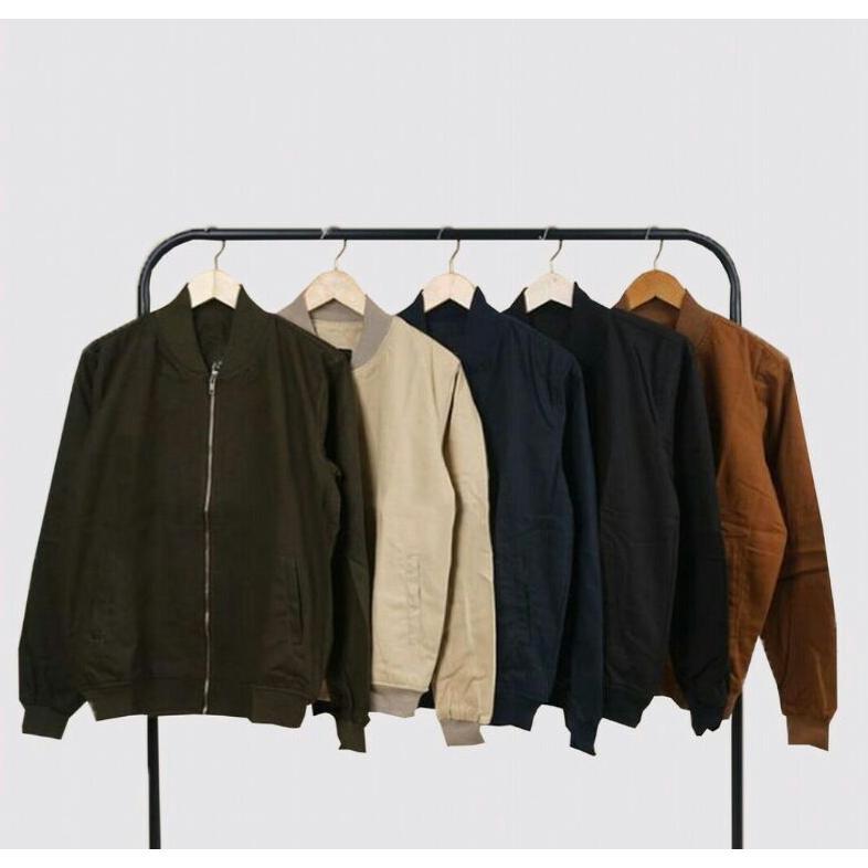 terbaru jaket bomber pria jacket bomber canvas tebal bomber pria man