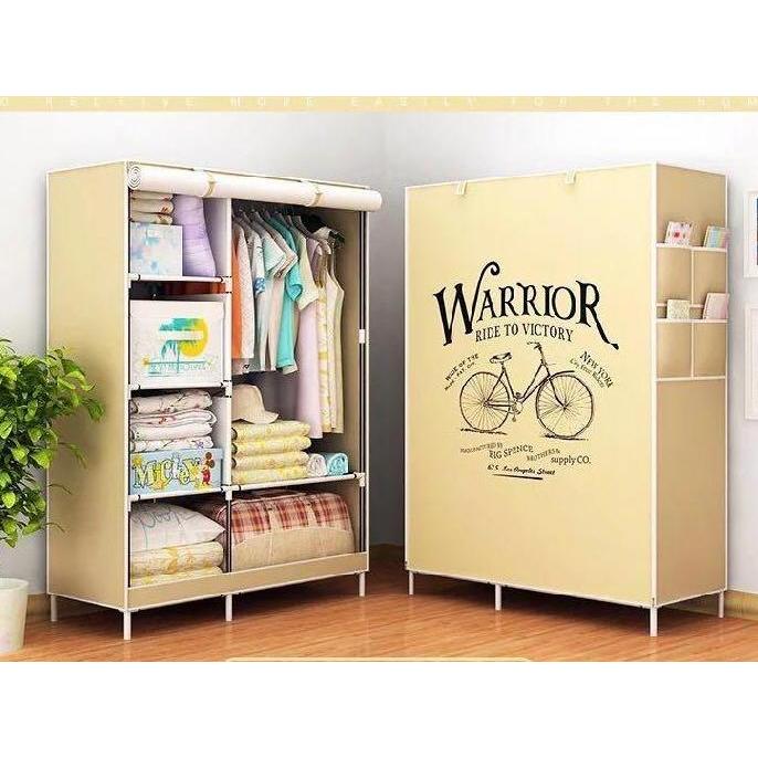 PROMO - Lemari Pakain Baju 105 Rak Gantung Baju Lemari Portable