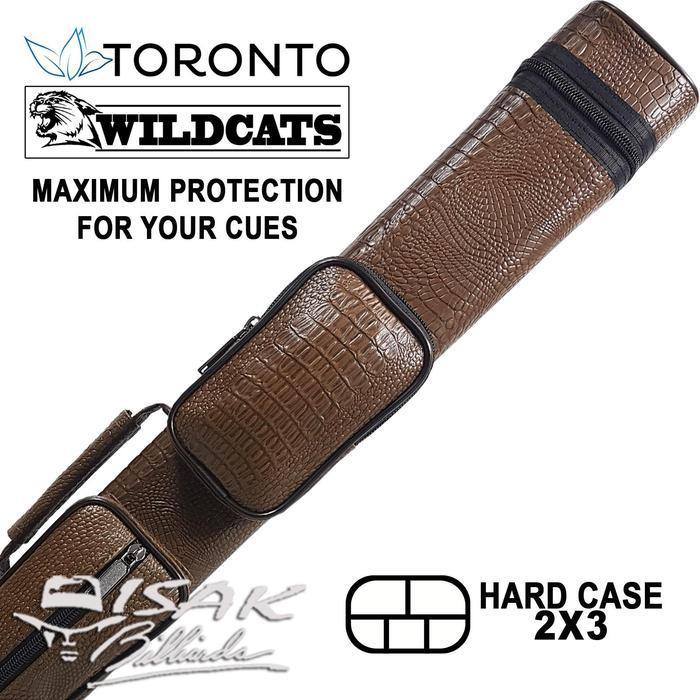 Toronto Wildcats 2X3 Case 333 - Tas Stick Cue Billiard Biliar 2B3S