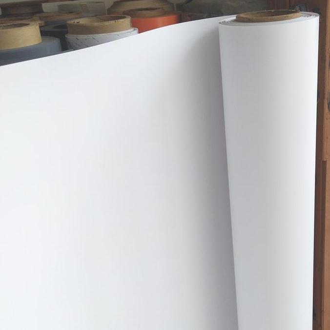 TERBARU - Tacon Sheet Lapisan Meja / Lemari PVC Sheet Motif putih Polos