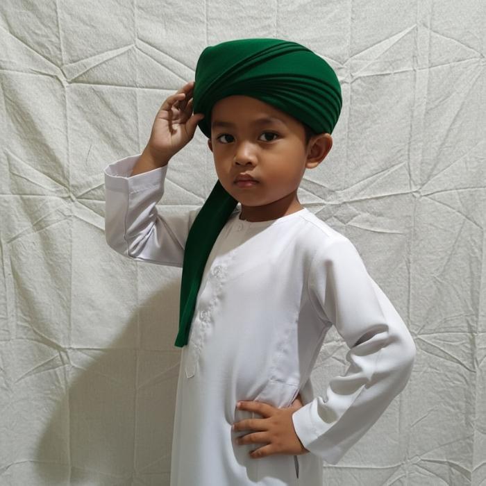 Promo Termurah Peci Imamah Dewasa Peci Imamah Permanen 5 Meter Sorban Imamah Permanen 7 Lipatan Peci