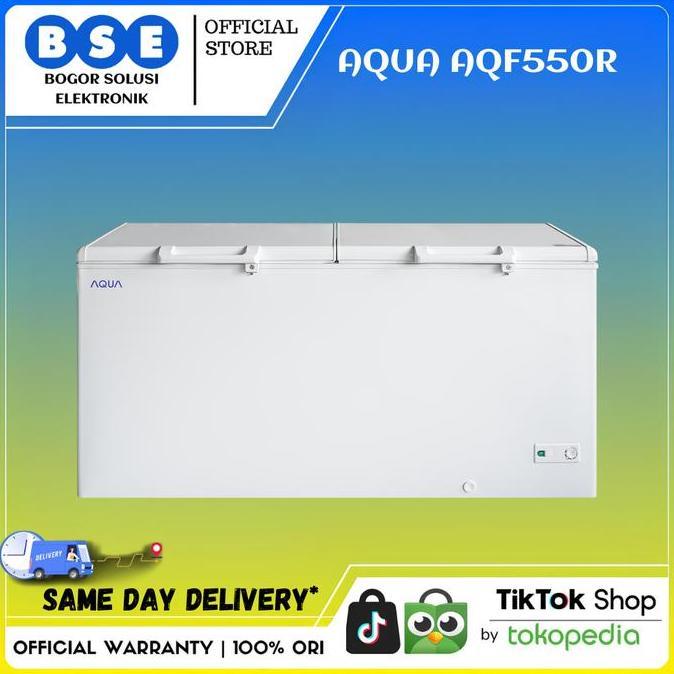 PROMO CHEST FREEZER AQUA 519L | AQUA AQF550R | AQF-550 | AQF550 (TERBAIK) (TERBARU) (TERMURAH)