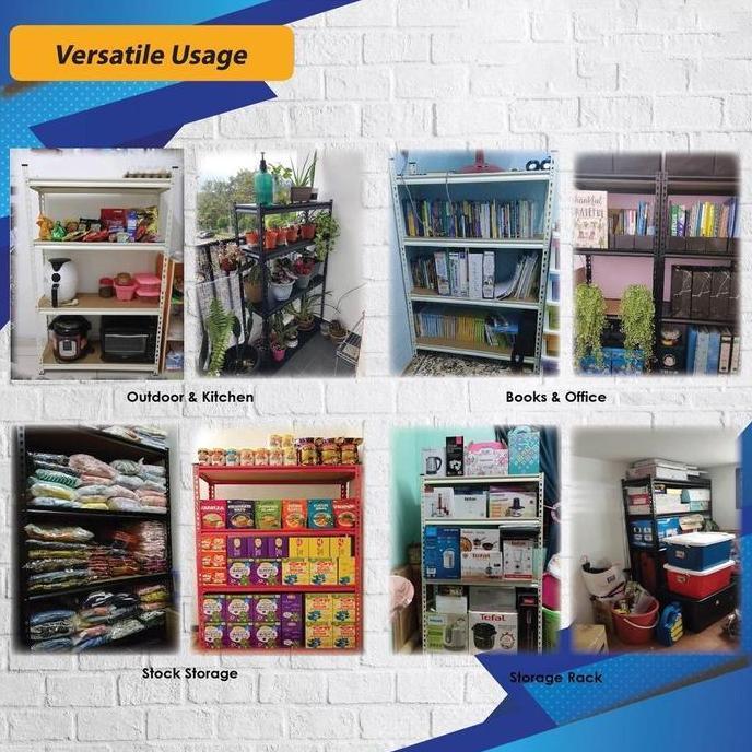 NEW - Rak besi siku 3-5susun Rak gudang Rak Besi Susun Serbaguna rak gantung rak obat obatan 30 susu