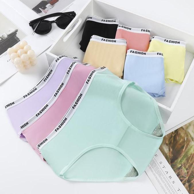 PEACHIE CD1194 Celana Dalam Wanita Sempak Katun Pita Fashion Underwear Dewasa - Pendek, Remaja Lembu