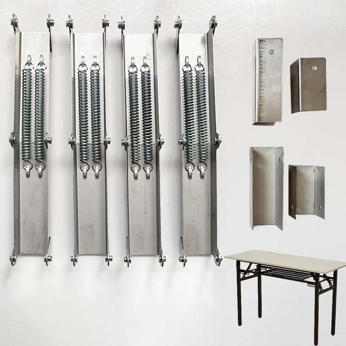 TERLARIS - 1set Engsel Meja Lipat Folding Table Springs Engsel Meja Kokoh Kuat Engsel Meja Lipat Por
