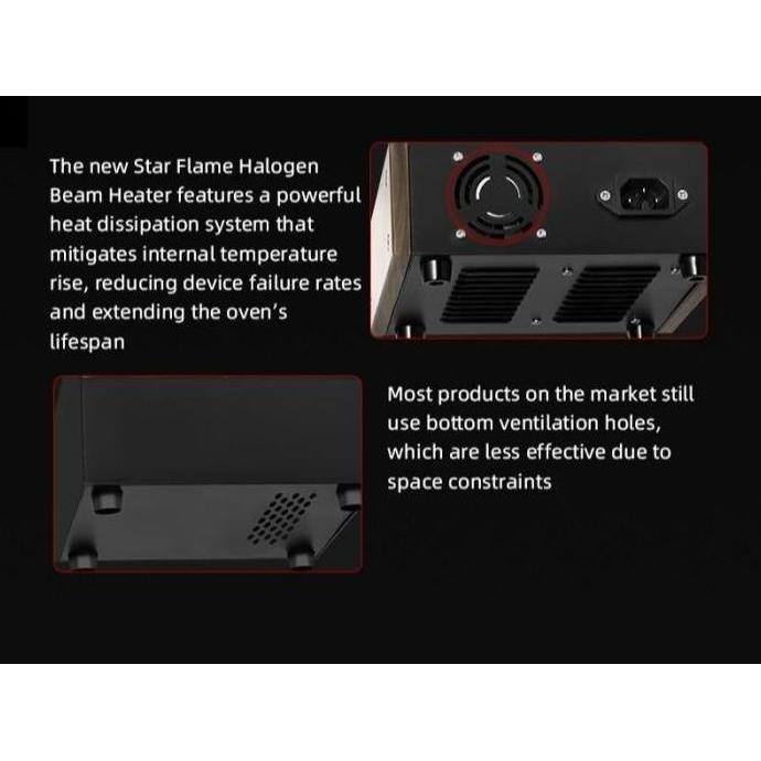 MHW-3BOMBER Star Flame Halogen Beam Heater 250-400W / Smart Beam Heater Syphon beamer infrared alat 