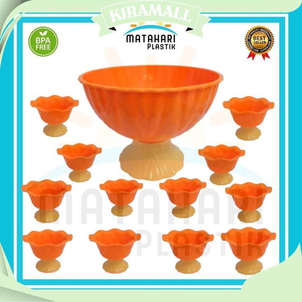 Mangkok Plastik Jumbo/Mangkok Mercurio 1 Bh+12 Bh Gelas Disco/Gelas Es Buah/Gelas Plastik/Mangkok Es