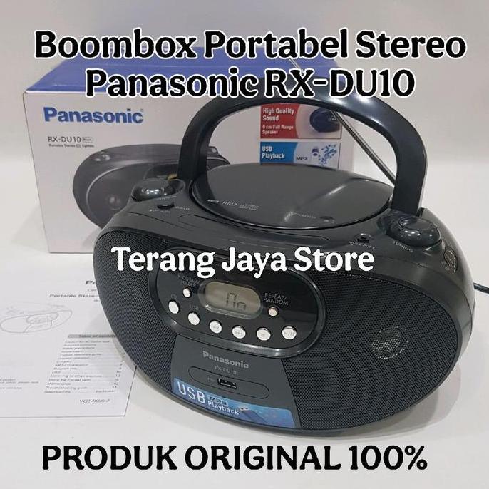 Panasonic RX-DU10 Player CD Portabel Radio AM|FM