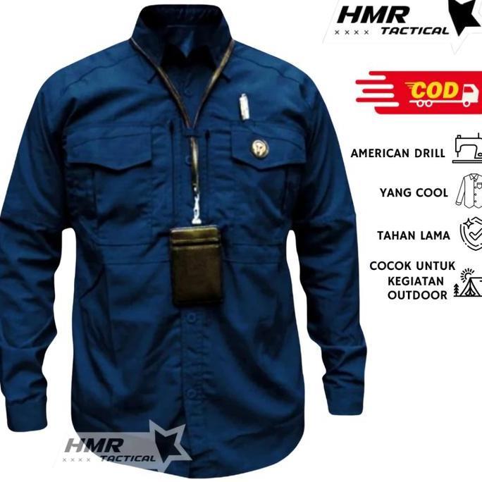 Kemeja Tactical M-TAC Lengan Panjang/Baju PDL/Tactical Outdoor/Kemeja Pria Seragam Kantor