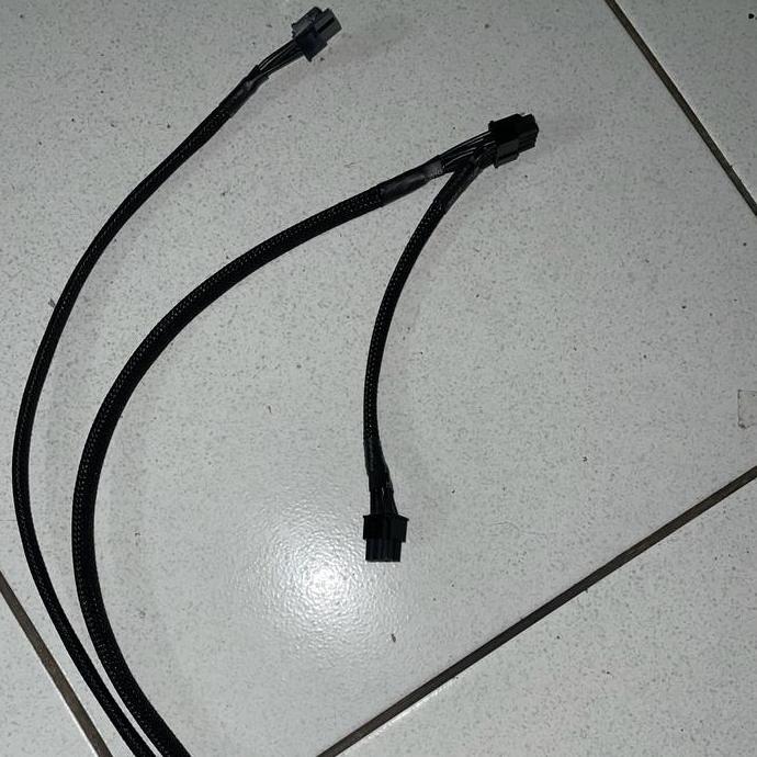 TERBARU - Kabel Modular 8 pin pcie to dual 8 pin pcie riser kabel modular 8pin