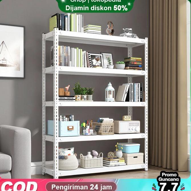 PROMO DISKON - [AK]rak penyimpanan,rak penyimpanan serbaguna,rak besi 5 tingkat,rak kuat,rak susun j