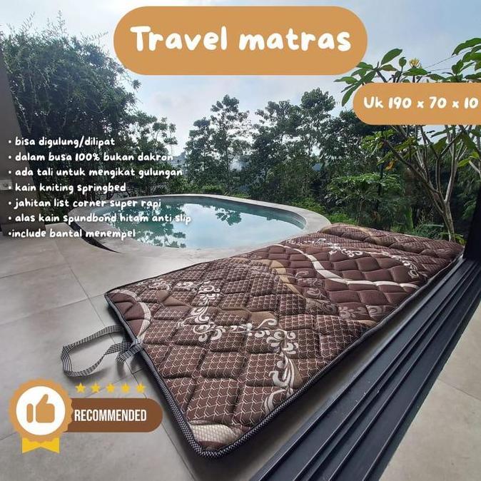 NEW - Kasur busa Lipat ukuran 70x190x10cm - Furniture Praktis cowok Tidur Camping matras murah trave
