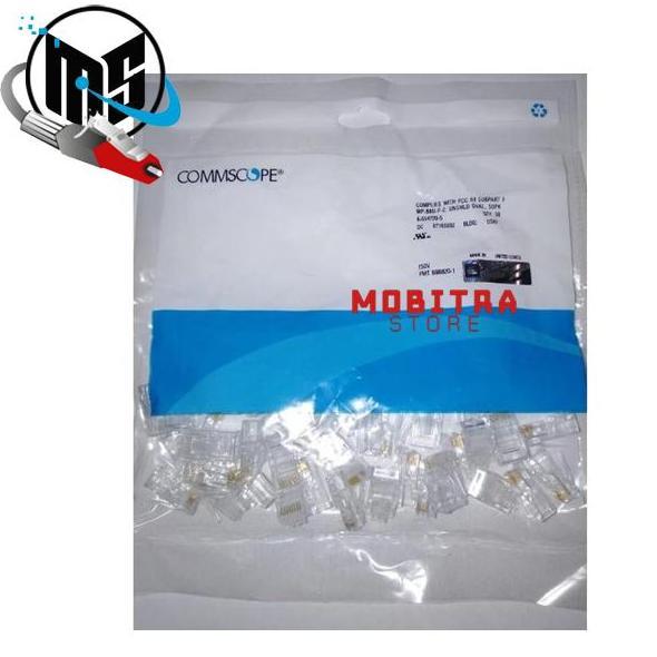 HARGA DISC - Connector RJ45 AMP Original Isi 50Pcs