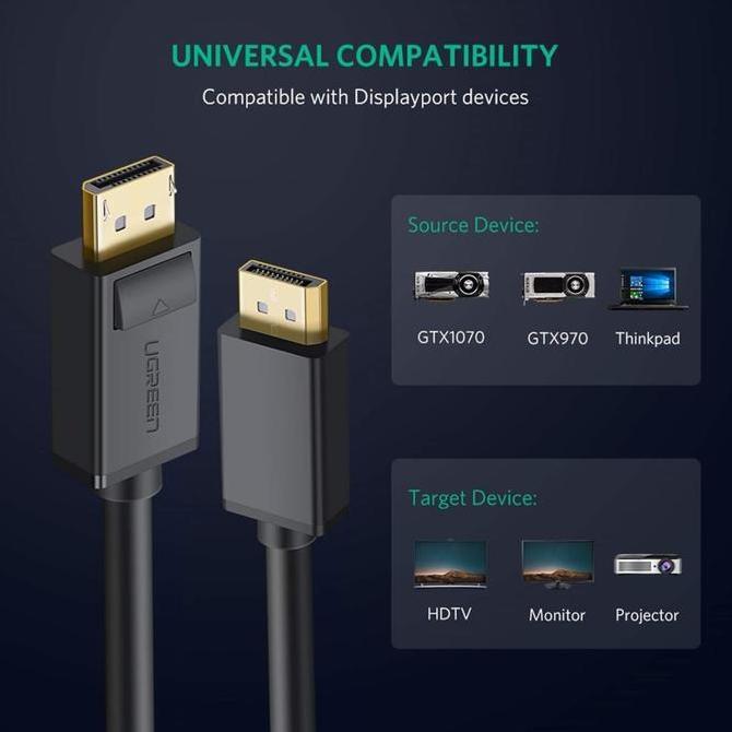 UGREEN Kabel Display Port To DP 1.4 8K 60HZ / 60843 / 10211