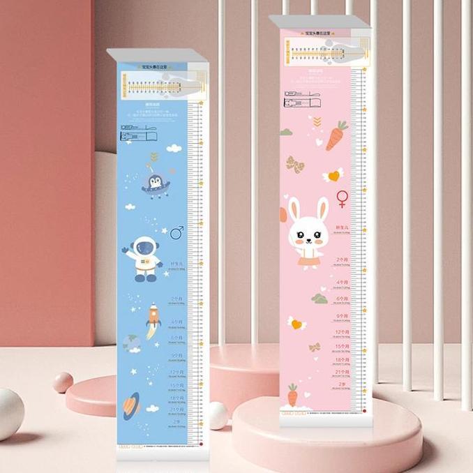 DHEALOKA Pengukur Tinggi Badan Bayi Pengukur Panjang Badan Bayi Growth Chart Alat Ukur Panjang Bayi