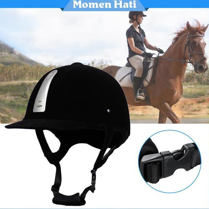 MIOSHINOCHE Equestrian Helmet Bahan ABS + Velour / Berkuda Melindungi Helmet