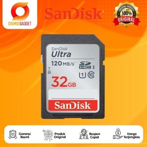 NEW Sdcard SANDISK 32gb 120mbps Ultra / Sd Card 32gb 120MBPS - Original