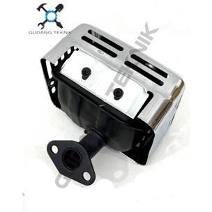 CARDIENAL (106 JF MATRIX) Knalpot CHROME Engine CX160 CX200 Silincer JF MATRIX / Muffler Mufler Mesi