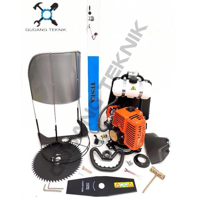 DHEALOKA (TESLA BG328D) Mesin Potong Rumput 2Tak BG328D TESLA TUDUNG PADI SET  / Portable Brush Cutt