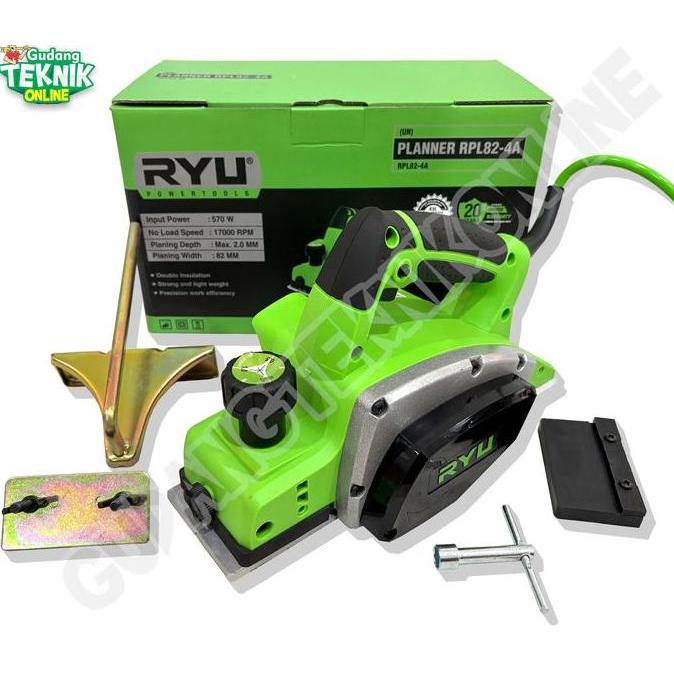 KEZHINES Mesin Planer RYU RPL82-4A Serut Kayu RYU / Mesin Pasah Serut Kayu Ketam Sugu Pasah RPL82 4A