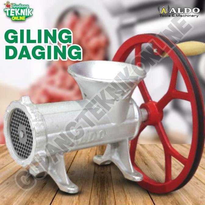 KEZHINES Gilingan Daging Manual / ALDO Meat Grinder No 32 - Alat Gilingan Daging Manual ALDO No 32 G