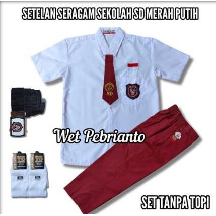 TERBARU Seragam Sekolah SD Anak Laki Laki SETELAN KUALITAS PREMIUM -