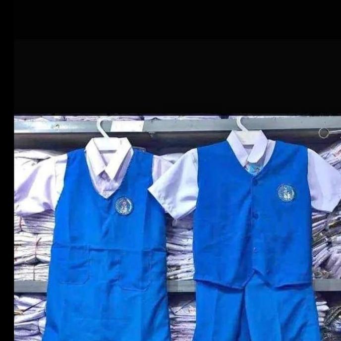 STELAN RUMPI PAUD/TK BIRU PUTIH PUTRI