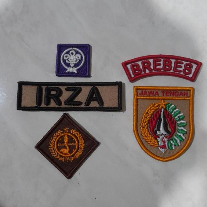 Bordir timbul atribut pramuka jawa tengah
