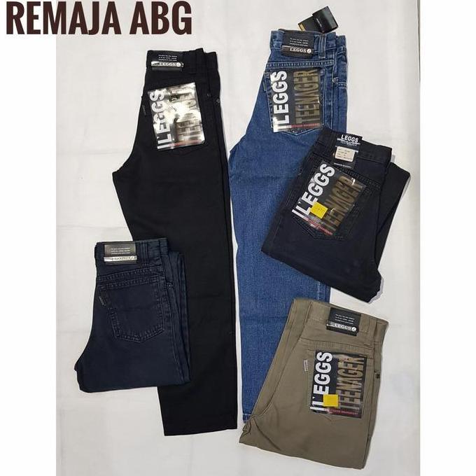 Celana jeans remaja abg LEGGS LGS ORI biru hitam murah
