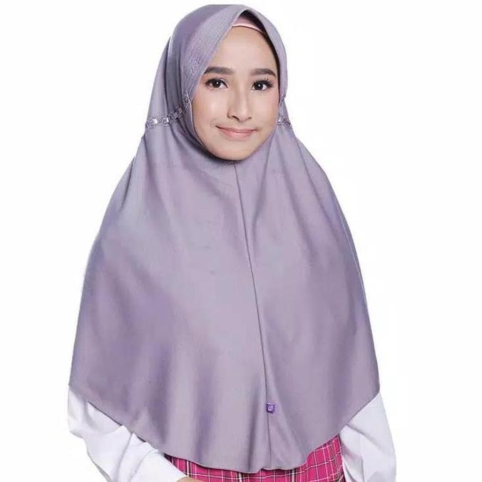 Rabbani Great Innova M Abu-abu Hijab Jilbab Kerudung Sekolah Kaos Best