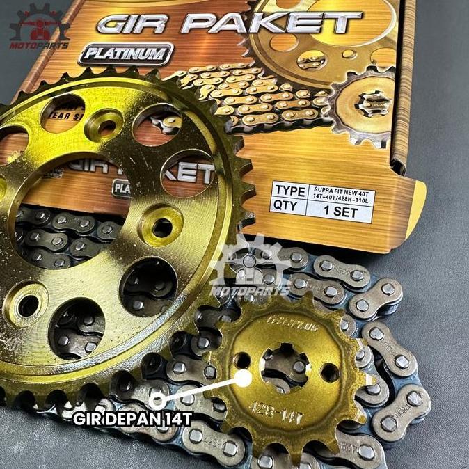 Gear Gir Set Gir Paket Supra X 125 Pgm Fi Blade 110 125 Revo Fit Fi Karisma Supra Fit New 14T 40T 42
