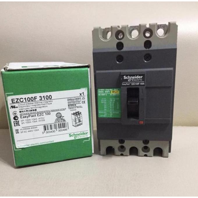 Mccb Ezc 100N 3Pole 15/20/25/30/40/50/60/75/80/100Amper Restock