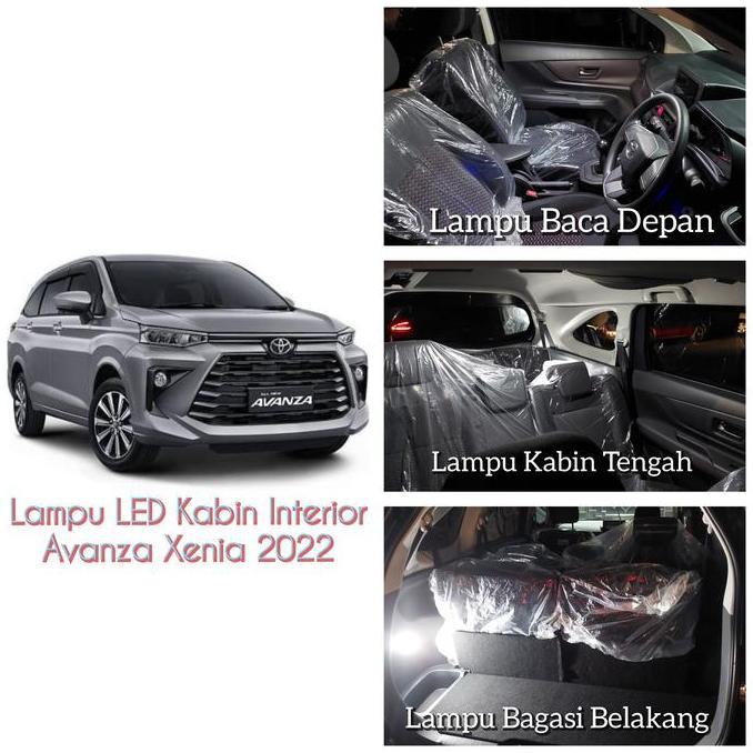 LAMPU KABIN PLAFON LED INTERIOR ALL NEW AVANZA XENIA 2022 FULL SET