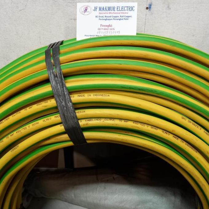KABEL NYA 70MM KUNING IJO MERK KABELINDO