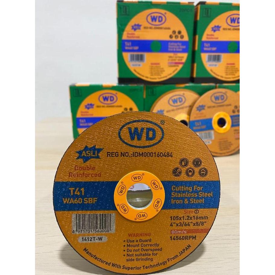 Kokok- Batu Gurinda Wd Batu Gerinda Wd Batu Potong Wd Batu Gerinda Wd 4" Wd Cutting Wheel 4" Inch - 