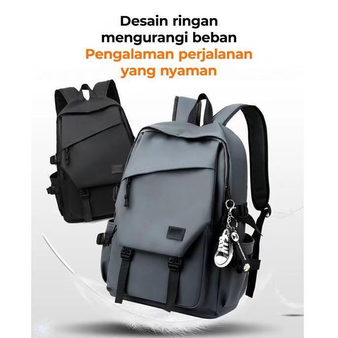 HOLO Tas Ransel Cowok Tas Sekolah Tas Traveling Premium Kuat Backpack Tas Kuliah Pria Waterproof