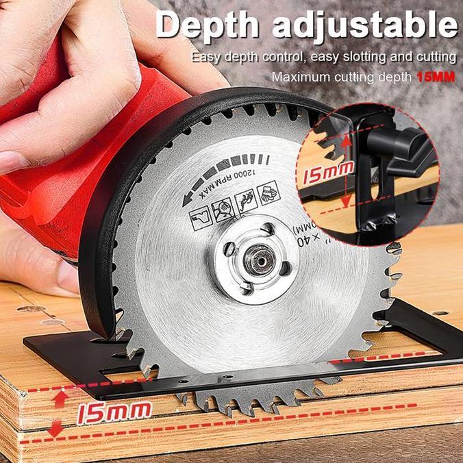 Kokok- Jld Adaptor Gerinda Ke Circular Saw Dudukan Gerinda Bracket Tangan Circular Saw Stand Holder