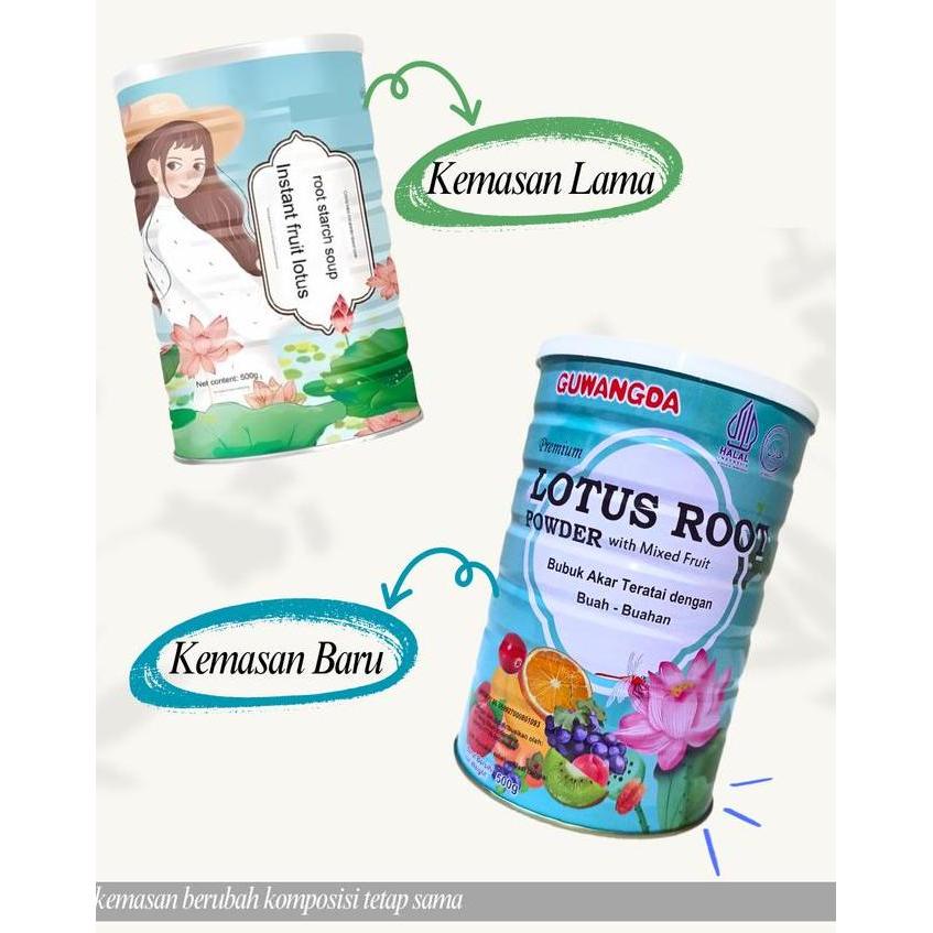 Panipani_pal - [SALE SPECIAL] 2 Kaleng Lotus Root Powder Oufen/Bubur Akar Teratai/Bubuk Lotus 4g-5g