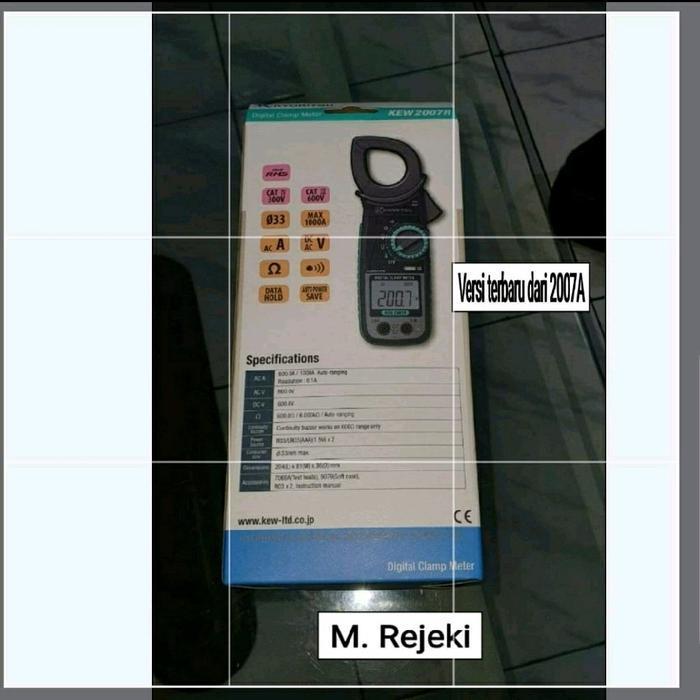Kyoritsu 2007A Tang Ampere Digital Clamp Meter kyoritsu 2007A / 2007R (Versi Terbaru)