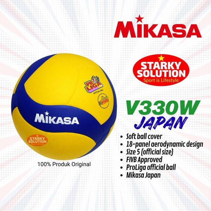 Mikasa V330W Bola Voli ProLiga FIVB V 330 W Volley Ball JAPAN JEPANG Original Terlaris