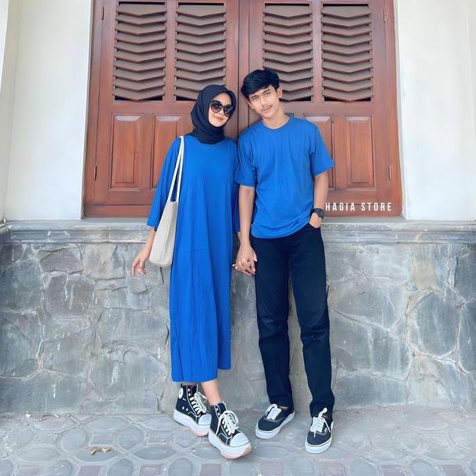 Moana Couple By Hagia | Sudah Sepasang Tunik Dan Kaos Pria Baju Pasangan Polos Panjang Terlaris
