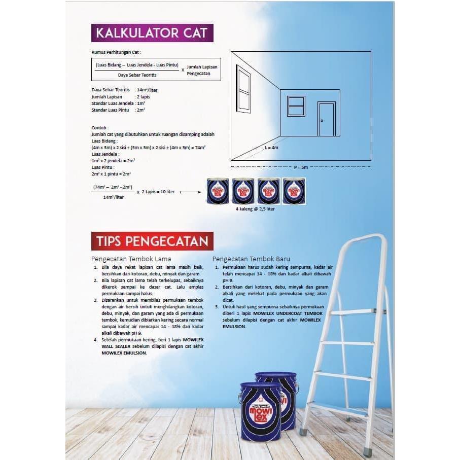 Cat Tembok Mowilex Interior 20 Liter Warna E100 / E200 / E108 / E048