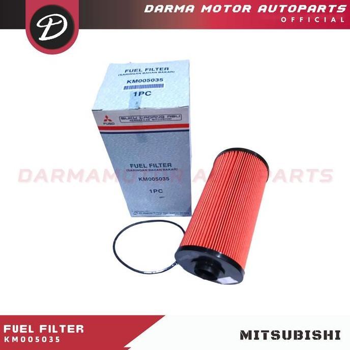 FUEL FILTER FUSO FN62F ORI ASLI KM005035 MITSUBISHI FIGHTER RESTOCK